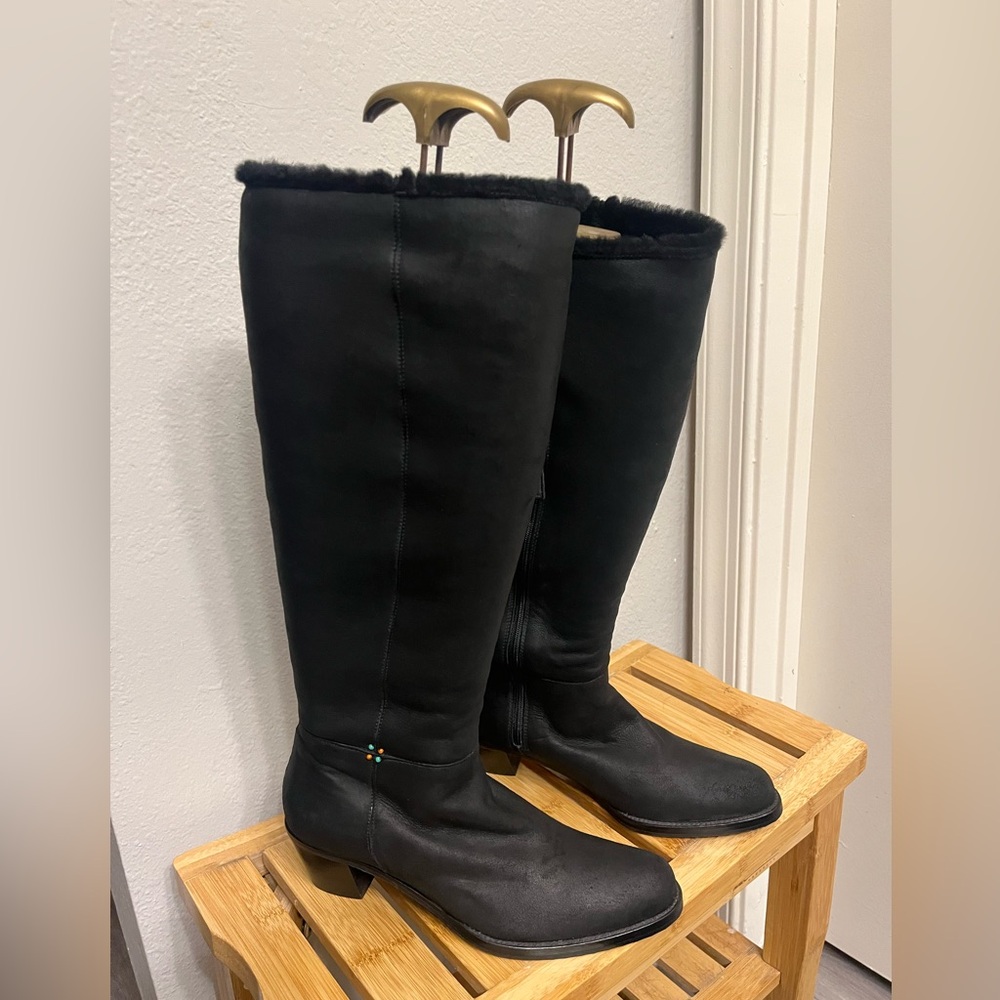 Henry Cuir Black Boots 37